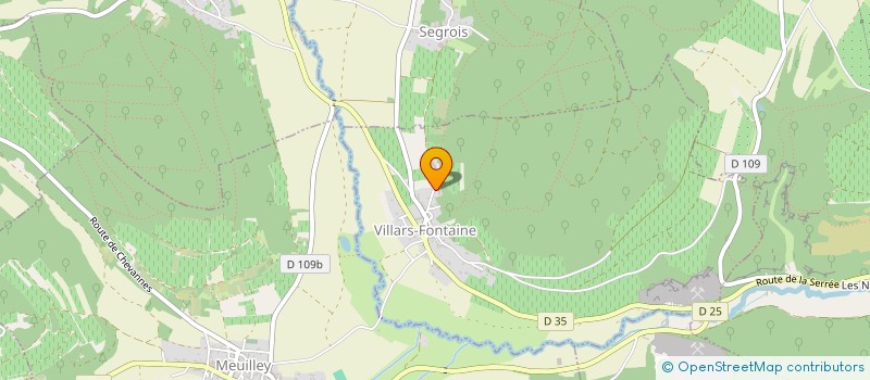 localisation de l'entreprise G.F.A. DES TOPPES  VILLARS-FONTAINE