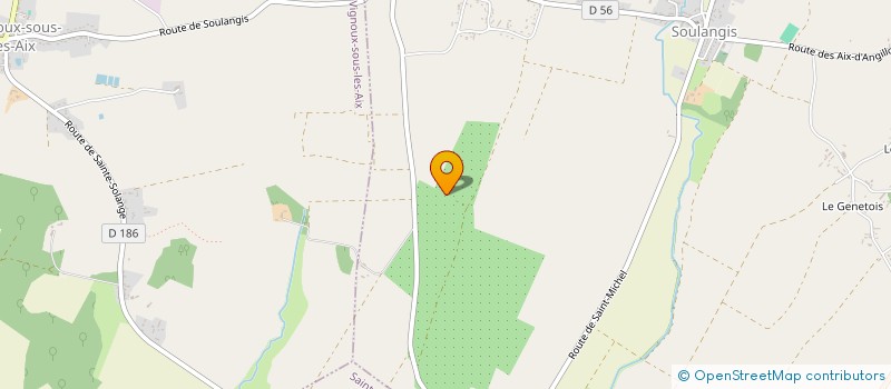 localisation de l'entreprise G.F.A DOMAINE DE LA COURTINE  SOULANGIS