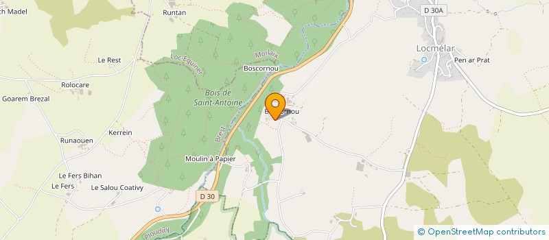 localisation de l'entreprise G.F.A. DU CALVAIRE  LOCMELAR