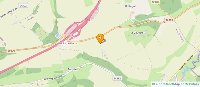 localisation de l'entreprise G.F.A DU CLOS ROCQUEMONT  HAUDRICOURT