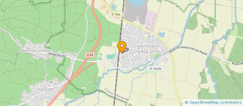 localisation de l'entreprise G.F.A DU DOMAINE VICTOR HERTZ  HERRLISHEIM-PRES-COLMAR