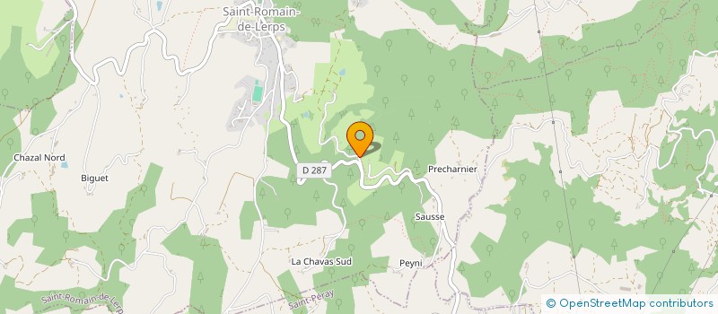 localisation de l'entreprise G.F.A. DU FRENE  SAINT-ROMAIN-DE-LERPS