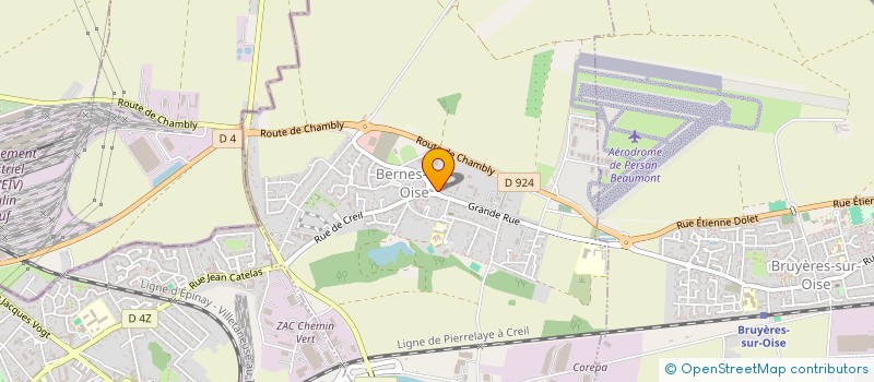 localisation de l'entreprise G.F.A DU MARRONNIER  BERNES-SUR-OISE