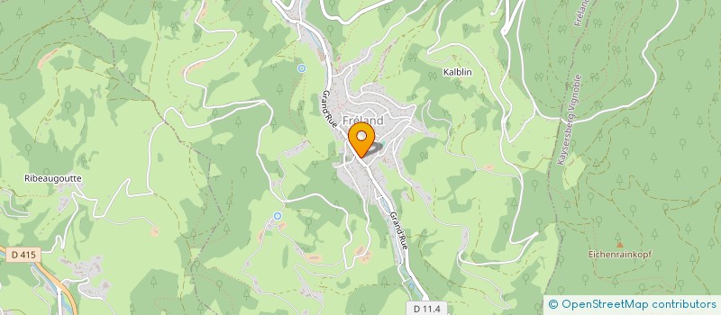 localisation de l'entreprise G.F.A. DU RODELSBERG  KAYSERSBERG VIGNOBLE