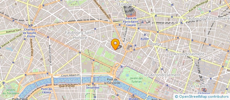 localisation de l'entreprise G.F.A.HOLDING SARL  PARIS