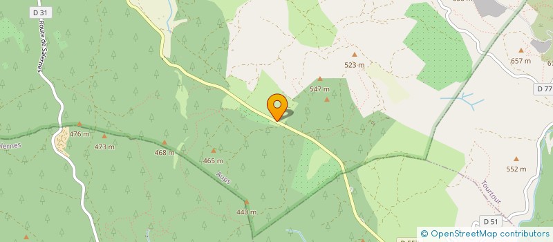 localisation de l'entreprise G.F.A LA BASTIDE DE PLERIMOND à AUPS