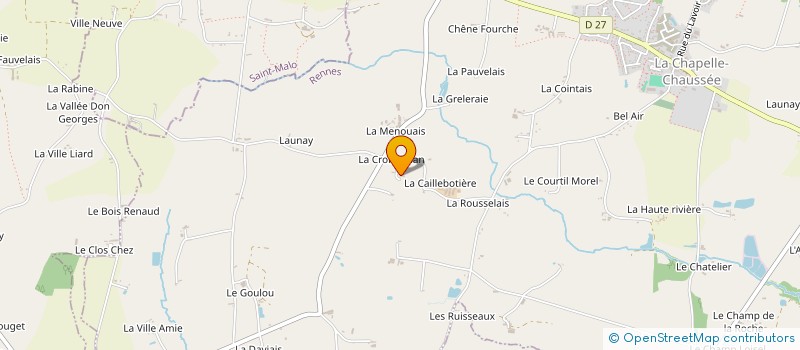 localisation de l'entreprise G.F.A. LA TAUPINIERE  VIGNOC