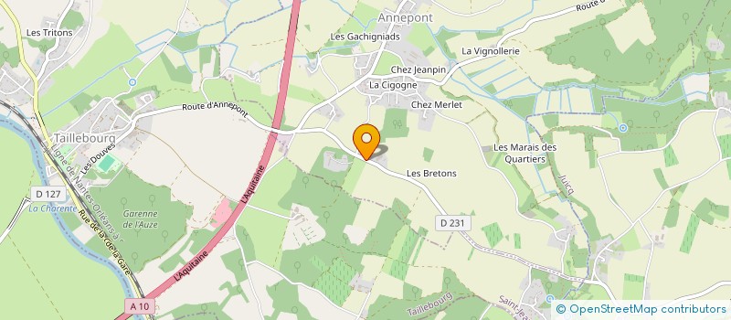 localisation de l'entreprise G.F.A. LAUBERDERIE  ANNEPONT