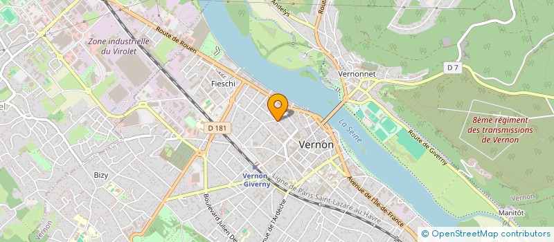 localisation de l'entreprise G.F.A LE CHEMIN VERT  VERNON