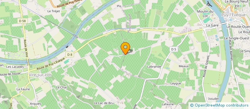 localisation de l'entreprise G.F.A.LUC LUYCKX MARC VAN ANTWERPEN  PUY-L EVEQUE