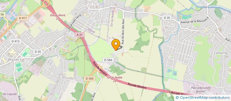 localisation de l'entreprise G.F.A M.M.G  SIN-LE-NOBLE