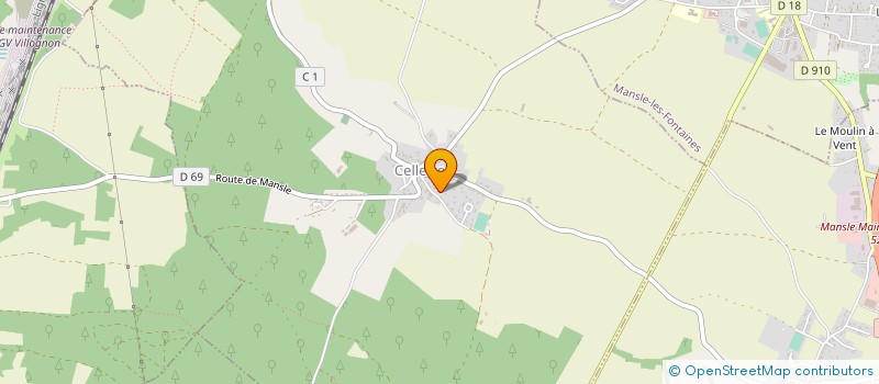 localisation de l'entreprise G.F.A. MARIN  MANSLE-LES-FONTAINES