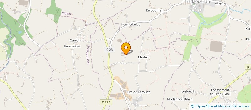 localisation de l'entreprise G.F.A. TERRE DE LA LEGENDE  PLOUZEVEDE