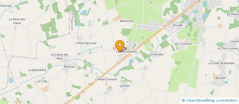 localisation de l'entreprise G.F.A. TRELEBOIS  LA GRIGONNAIS