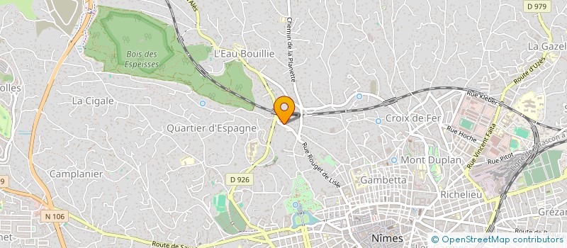 localisation de l'entreprise G & F ASSOCIES  NIMES