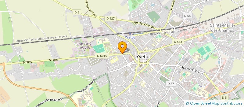 localisation de l'entreprise G.F. AUDIT à YVETOT