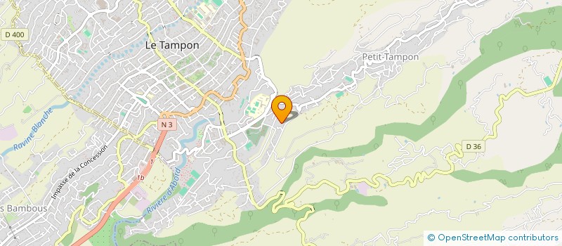 localisation de l'entreprise G.F.B.O.I.  LE TAMPON