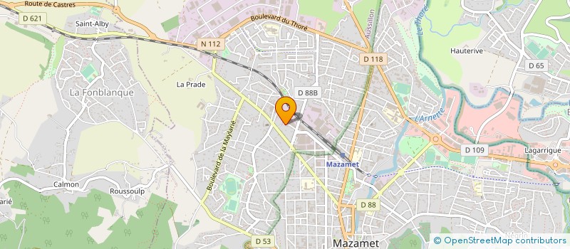 localisation de l'entreprise G.F. BATI +  AUSSILLON