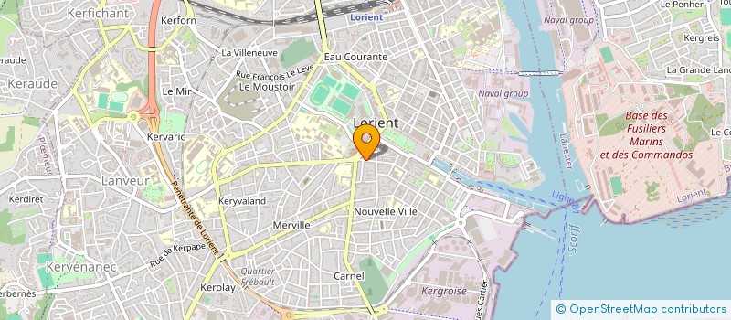 localisation de l'entreprise G.F.BECOUR SOVRON à LORIENT
