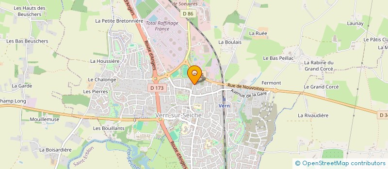 localisation de l'entreprise G F C  VERN-SUR-SEICHE