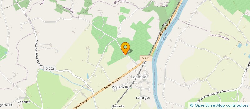 localisation de l'entreprise G.F.C  TRENTELS