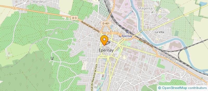 localisation de l'entreprise G.F.C. CREATION ET COMMUNICATION  EPERNAY