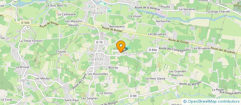 localisation de l'entreprise G.F.C DRIVE PAIN à PORTE-DES-PIERRES-DOREES