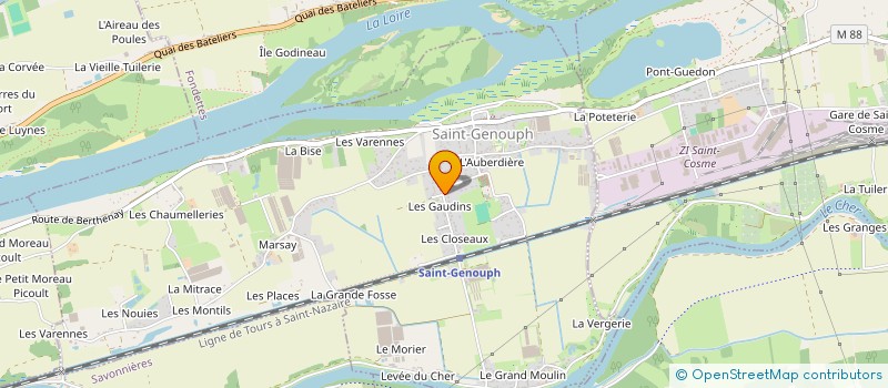 localisation de l'entreprise G.F CONSEILS à SAINT-GENOUPH