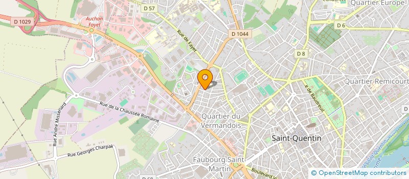 localisation de l'entreprise G F D à SAINT-QUENTIN