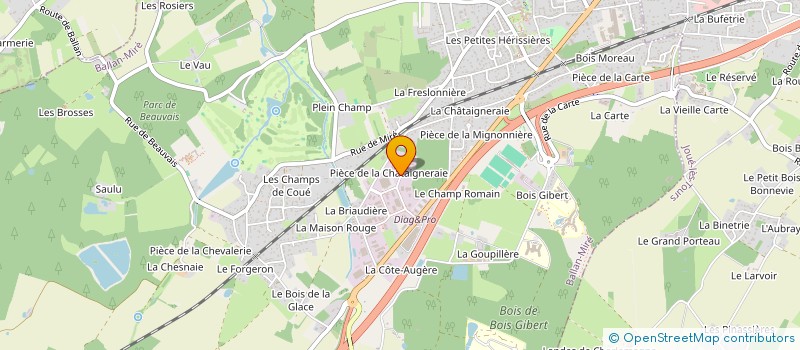 localisation de l'entreprise G.F.D  BALLAN-MIRE