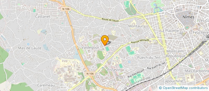 localisation de l'entreprise G.F.E GENERATION FRANCE ELEC.  NIMES