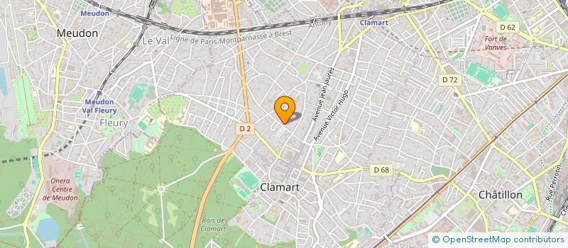 localisation de l'entreprise G.F.H. à CLAMART