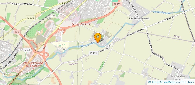 localisation de l'entreprise G F I  SAINT-MARCEL-LES-VALENCE