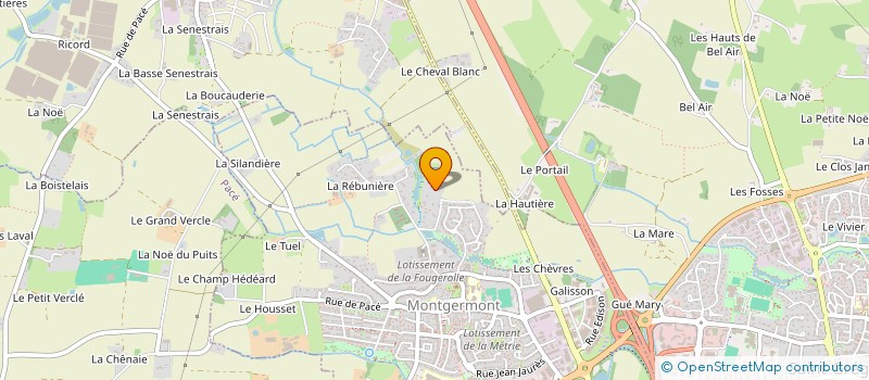 localisation de l'entreprise G.F.I.  MONTGERMONT