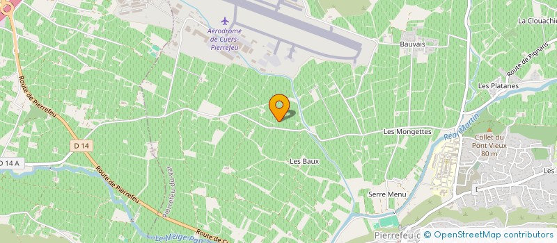 localisation de l'entreprise G.F.I.  CUERS