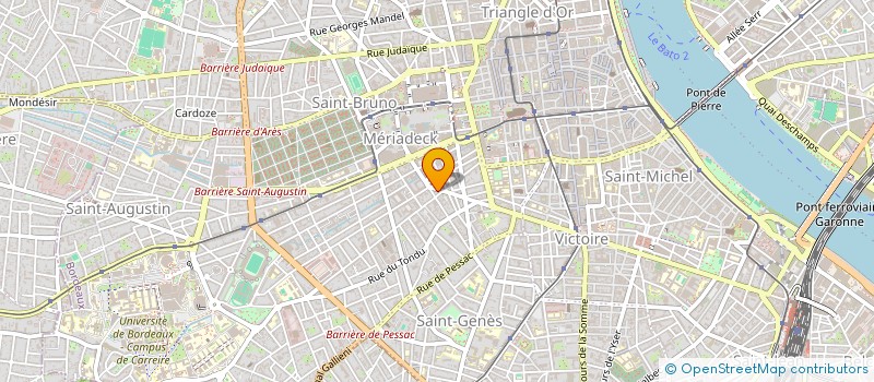 localisation de l'entreprise G.F.I DES MIMOSAS  BORDEAUX