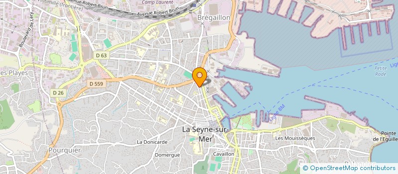 localisation de l'entreprise G.F.K.  LA SEYNE-SUR-MER