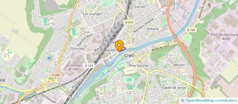 localisation de l'entreprise G F K INTER EXPRESS à CREIL