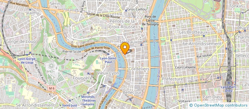 localisation de l'entreprise G.F.L. à LYON