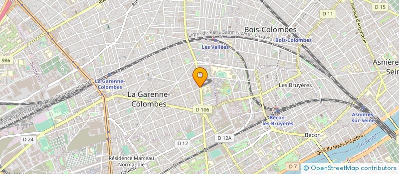 localisation de l'entreprise G F LES BOIS DE PAPLOUP  LA GARENNE-COLOMBES