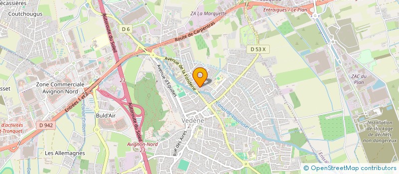 localisation de l'entreprise G F M à VEDENE