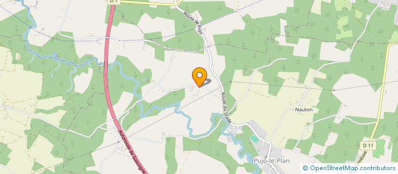 localisation de l'entreprise G F M D  PUJO-LE-PLAN