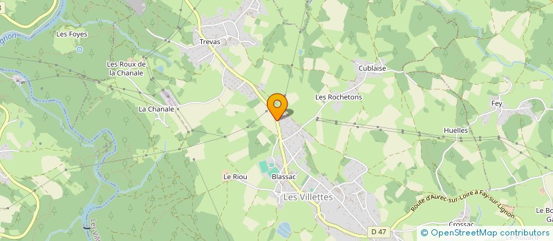 localisation de l'entreprise G F P AMENAGEMENTS  LES VILLETTES