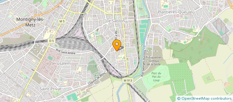 localisation de l'entreprise G.F.P.I.  METZ