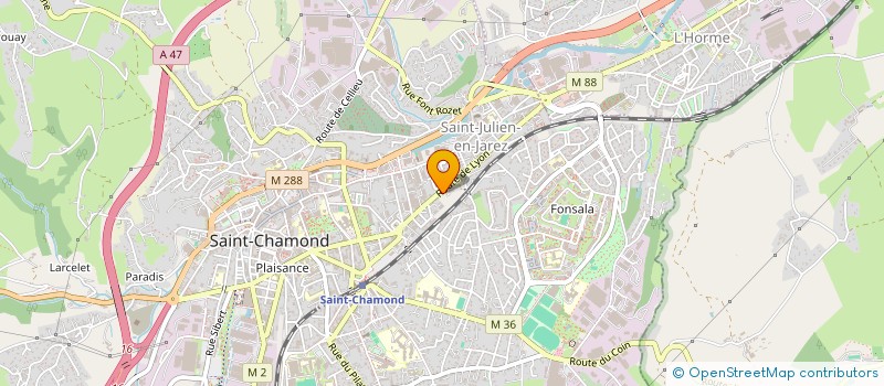 localisation de l'entreprise G.F.P.P. à SAINT-CHAMOND