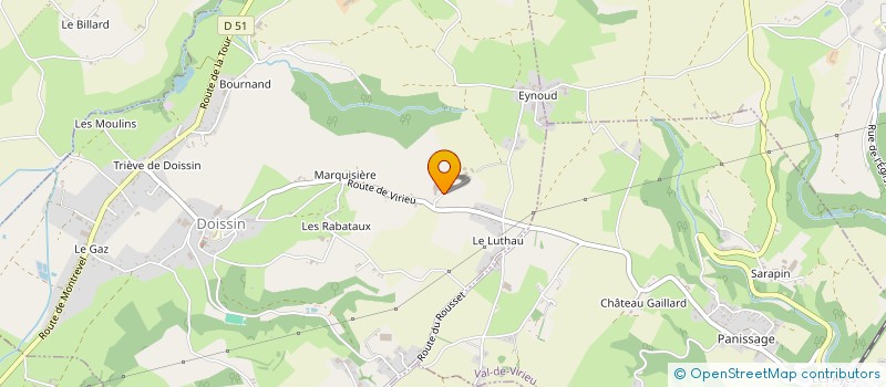 localisation de l'entreprise G.F.R DES CHARPENNES  DOISSIN