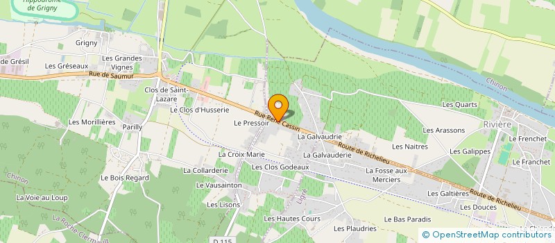 localisation de l'entreprise G.F.R. DES CLOS GODEAUX  RIVIERE