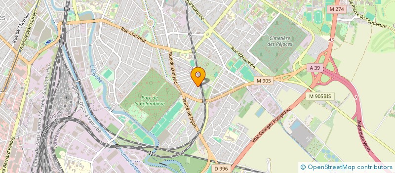 localisation de l'entreprise G.F.S.  LONGVIC