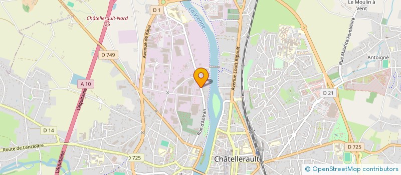 localisation de l'entreprise G.F.S.C. à CHATELLERAULT
