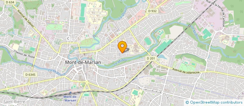 localisation de l'entreprise G.F. TAUZIN  MONT-DE-MARSAN